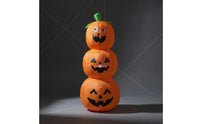 Halloween Stacked Pumpkin Inflatable Outdoor Jack-O-Lantern Decoration Lighted Jack-O'-Lantern Glowing for Party