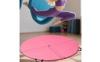 Padded Pole Dance Crash Mat Portable Pole Dance Mat with Handles Cushioned Thick for Beginners, Gymnasts, Home Studio, Floor Exercise