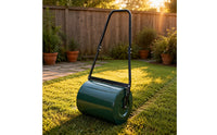 Manual Lawn Roller Rounded Corners Push Handle Roller Heavy Duty Yard Equipment
