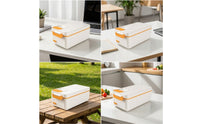 Heated Lunch Container Self Heating Lunch Box with Stainless Steel Interior Compact Portable Food Heater for Commuters