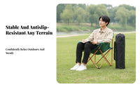 Foldable Padded Moon Chair Folding Design Padded Moon Lounger Portable Outdoor Seating robust Duty for Campers, Anglers, Artists, Outdoors, catching, Picnics, supportyard