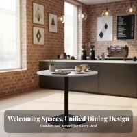 Modern Design Square Dining Set for 4 Stable Construction 5-Piece Dining collection Space-Saving Cafe Furniture adaptable for Homeowners, Business Owners, Families, Restaurant, Reception Area, Kitchen