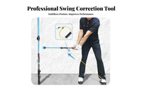 Warm-up Tool Golf Swing Coach Indoor Outdoor Use Golf Posture Corrector Adjustable Length for Beginners, Amateurs, Home, Driving Range