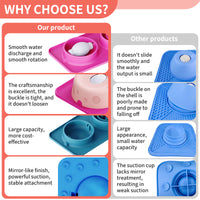 Food-Grade Silicone Slow Lick Bowl for Pets with Anti-Slip Base