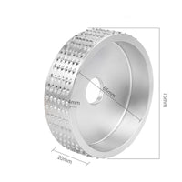 Abrasive Woodworking Grinding Wheel Knurled Angle Grinder Wheel Sharp Grinding Disc Heavy-Duty for Carvers, Workshop