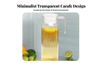 Restaurant Design Water Pitcher Food Grade Material Hot and Cold Water Carafe Hot Cold Beverage Jug for Restaurants, Taverns, Office, Parties