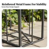 European Design Wrought Iron Garden Arch Stable Base Garden Arch Trellis Weather Resistant Climbing Plant Archway Weatherproof for Homestay Owners, DIY Enthusiasts, Courtyard, Pathway Entrance, Backyard, Holiday Decoration