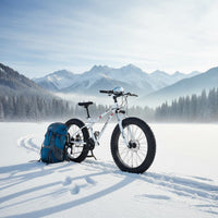 All Terrain 26 Inch Fat Tire Bike Disc Brakes Snow Bike Multi-Speed Outdoor Vehicle Front Suspension for Students