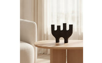 Tabletop Candlestick Holder Sculptural Candle Holder with Four Slots Sturdy Candlesticks for Shelf