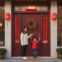 Housewarming Couplets Magnetic Door Stickers for New Home Entryway Decoration