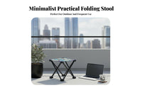 Foldable Design space-saving Folding Stool Lightweight backrestpacking Stool Thickened material Portable Seat Quick Setup for Campers, journeyers, Fishing, Hiking, outdoor meals, Gardening