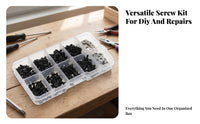 Screw Organizer Box 180-Piece RC Car Screw Kit Hardware Storage Box Assorted for Hobby Workbench