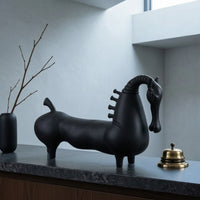 Horse Sculpture Minimalist Horse Statue Matte Ornament for Home Stylists, Art Collectors, Office, Bookshelf