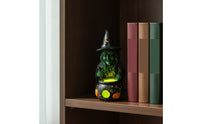 Witch Pot Lamp Gothic Halloween Pot Light Compact Witch Figurine with Light for Mantel