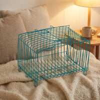 Hamster Cage and Small Animal Carrier, Iron Wire Rectangular Pet Travel Cage