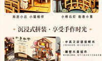 Japanese DIY Miniature Wooden House Assembly Building Block Scene Model Creative Architecture Ornament Toy