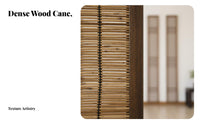 Foldable Multi-Panel Folding Screen Retro aesthetic Woven Panel Folding Screen Distressed Finish Room separater Freestanding for Interior Decorators, Business Owners, Entryway, Restaurant, Studio Apartment, Dressing Area