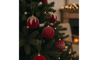 Christmas Ornament Ball Decorative Christmas Ball Ornament Easy to Hang for Holiday Wreath