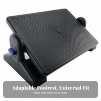 Improves Posture Adjustable Under-Desk Footrest Non-Slip Surface Massaging Foot Platform Sturdy Construction Erand Proceednomic Aid Portable for Students, Children, Distant Workers, Study Room, Home, Gaming, Travel
