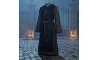 Reaper Costume Halloween Death Hooded Cloak Festival-Prepared Black Cosplay Cloak