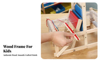 Wooden Weaving weaving machine Fine Motor Skills Slot Board DIY Weaving weaving machine Toy for Children