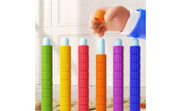 Stacking Game with Challenge Cards Interactive Disc Stacking Game Color Sorting Puzzle Educational Problem-Solving