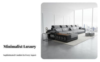 Curved Designd Double Chaise Sofa Contemporary Design Multifunctional Curved Designd Lounger Animalsuitable for Living Room Furniture for Residents