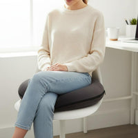 Viscoelastic Foam Seat Pad Breathable Textile Coccyx Pad Viscoelastic Foam Circular Pillow Removable Cover Chair Pad