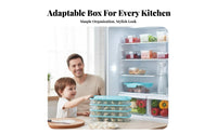 preservingKeeping Multitier Dumpling Box Compartmentalized Lidded Dumpling Tray Stackable Freezer Organizer Transparent container for Meal Preppers, Home Cooks, Families, Refrigerator