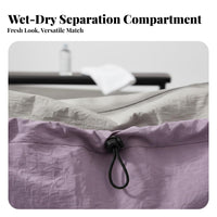 Wet Dry Separation Travel Bag Adjustable Shoulder Strap Lightweight Fitness Bag Large Capacity Multiple Pockets for Aquatic Mers