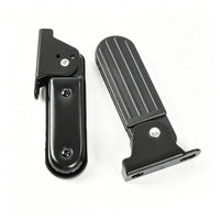 bike Footrest with Anti-Slip Grip Front-Mount Footrest Textured Hardware for City Rides