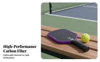 Carbon Fiber Pickleball Paddle Large Sweet Area Carbon Fiber Pickleball Racket Textured Twist Paddle Abrasion Resistant