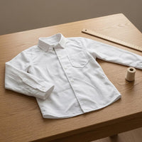 Pointed Collar 1/6 Scale Doll Shirt Long Sleeves Collared Button-up Doll Shirt Chest Pocket Toy Clothing Woven Textile