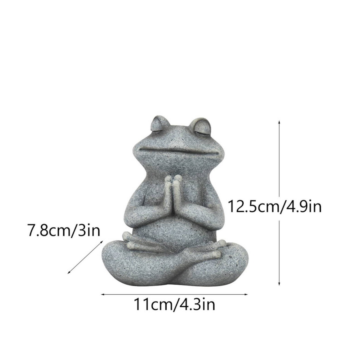 Meditating Dog Statue Resin Meditating Dog Figurine Cross-Legged Weather-Resistant for Pet Owners, Desk, Office