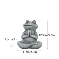 Meditating Dog Statue Resin Meditating Dog Figurine Cross-Legged Weather-Resistant for Pet Owners, Desk, Office
