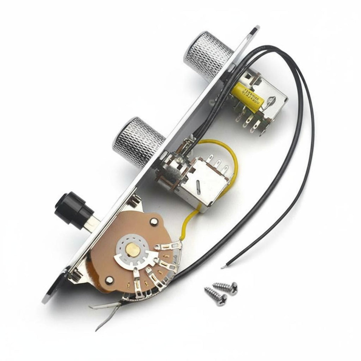 Prewired T-Style Control Plate Easy Install T-Style Guitar Wiring Harness Full Size Pots String Instrument Parts for Guitar Guitarists