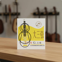 Da Sanxian String Set Nylon Wound Sanxian Strings Smooth Feel Chinese Lute Strings for Professionals