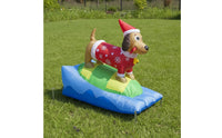 Outdoor Christmas Dachshund Inflatable Premium Inflatable Dachshund Long-Lasting Yard Decoration Safe for Patio