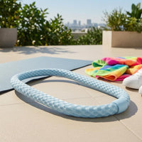 Fitness Hoop Woven-Look Massage Exercise Hoop Portable Exercise Gear