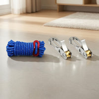 8 Pieces Rope Tensioner Rustproof Rope Adjuster Clip Heavy Duty Tightening Tool for Hikers, Camping, Outdoor, Cargo Securing