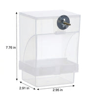 Automatic Bird Feeder and Mess-Free Bird Feeder, 16 oz Feeders for Parakeets and Cockatiels