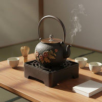 Japanese Cast Iron Teapot Copper Lid Iron Teapot Kettle Uncoated Vintage Tea Kettle for Home