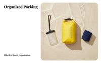 Compact Roll Top Dry Bag Foldable Waterproof Dry Sack Large Capacity for Travelers, Boaters, Travel, Boating, Camping