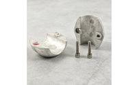 Spherical Shaft Anode Saltwater Protection Zinc Shaft Anode Bolt Mounted