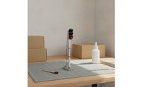 Realistic Railway Indicator Model with Ladder Compact Model Train Accessory Industrial Building Paintable for Sidings
