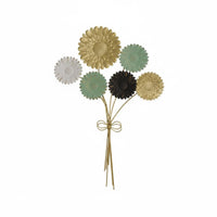 Iron Flower Bouquet Wall Art Atmospheric Metal Bouquet Wall Hanging Ready to Hang Dimensional Floral Art for Office