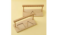2 Pieces Classic Wooden Math Bead Rack Hands-on Bead Rack with Shape Inserts Tactile Counting Abacus Sturdy for Preschoolers