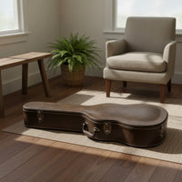 34 Inch Acoustic Guitar Case Arched Top Hardshell Guitar Case Ergonomic Handle Instrument Storage for Travel