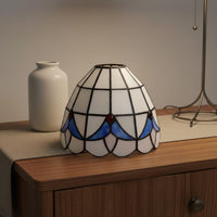 Scalloped Rim Handmade Soldered Glass Shade Tiffany Design Light Shade for DIY Enthusiasts