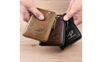 Large Capacity Radio Frequency Identification Blocking Wallet Compact Size Bifold Security Wallet